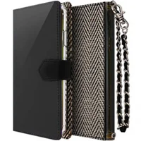 Чехол книжка Molan Cano Rara Diary для Apple iPhone XS Max (6.5") Черно-белый зигзаг