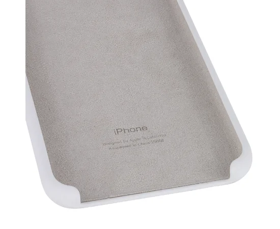 Чехол Silicone case (AAA) для Apple iPhone XS Max (6.5") Белый / White