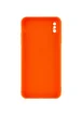 Силиконовый чехол Candy Full Camera для Apple iPhone XS Max (6.5") Оранжевый / Orange