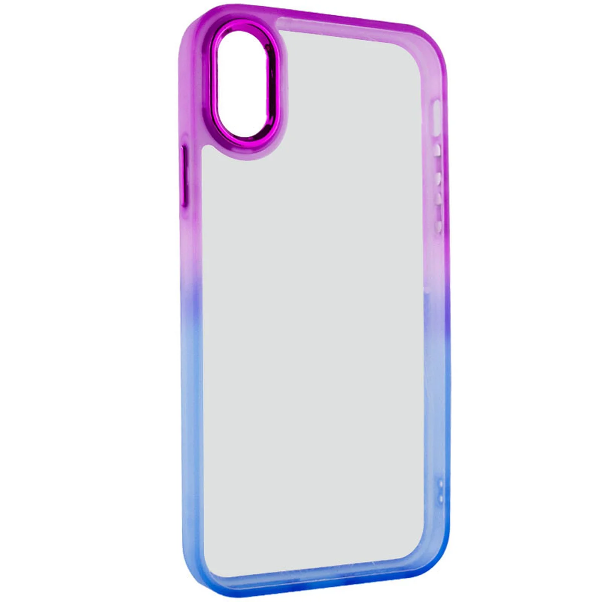 Чехол TPU+PC Fresh sip series для Apple iPhone XS Max (6.5") Синий / Фиолетовый