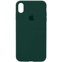 Чехол Silicone Case Full Protective (AA) для Apple iPhone XS Max (6.5") Зеленый / Forest green