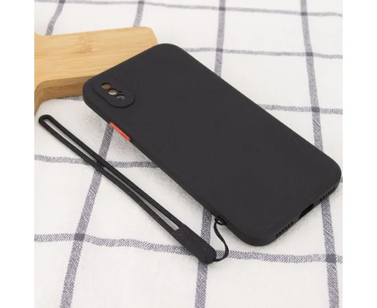 Чехол TPU Square Full Camera для Apple iPhone XS Max (6.5") Черный