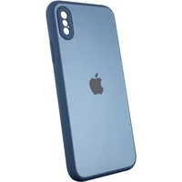 TPU + Glass чохол Matte Candy Full camera для Apple iPhone XS Max (6.5 ") Синій