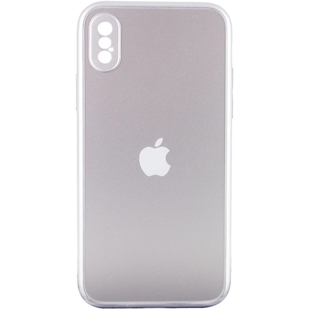 TPU+Glass чехол Matte Candy Full camera для Apple iPhone XS Max (6.5") Белый