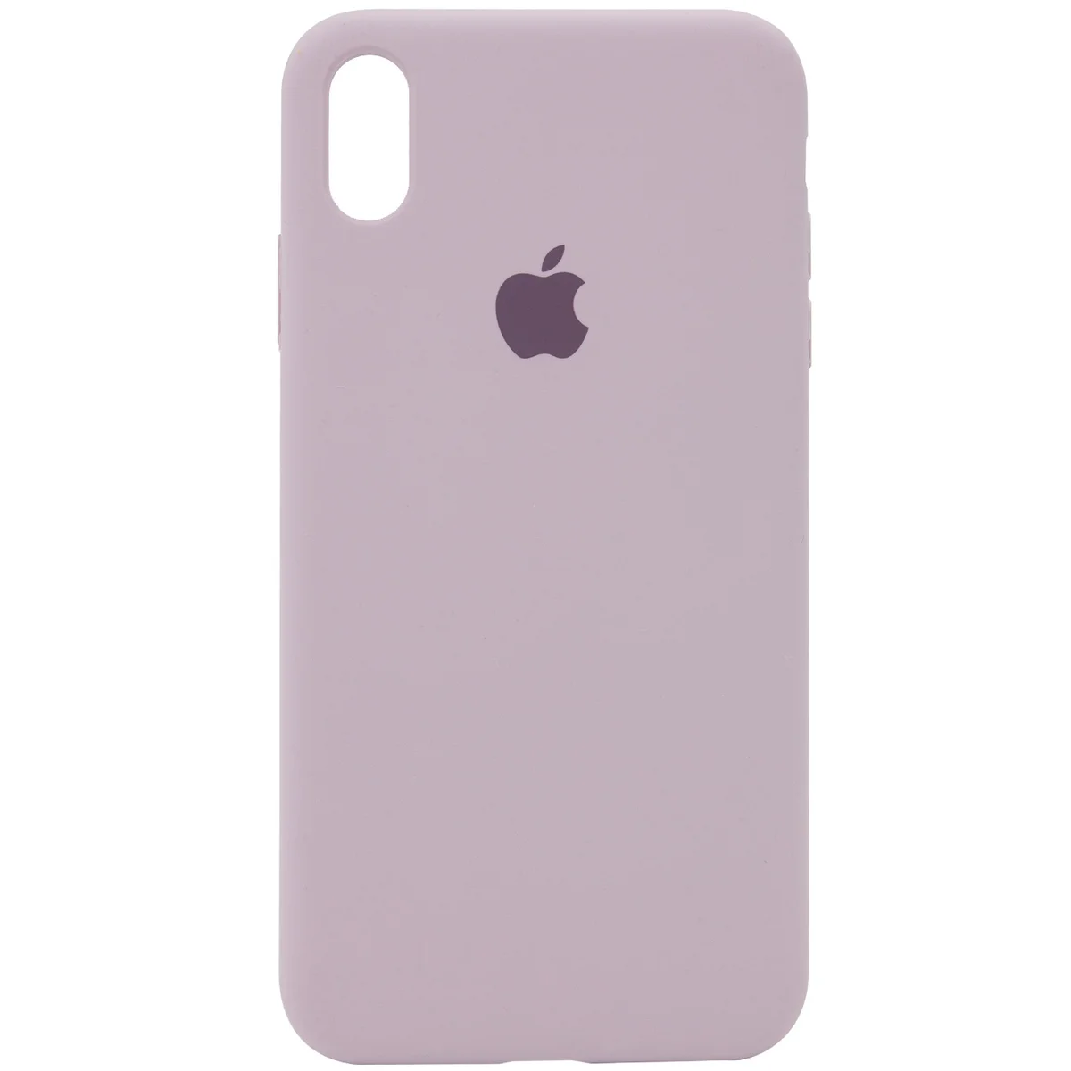 Чехол Silicone case (A) (с закрытым низом) для Apple iPhone XS Max (6.5") Серый / Lavender