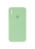 Чехол Silicone Case Square Full Camera Protective (AA) для Apple iPhone XS Max (6.5") Мятный / Mint
