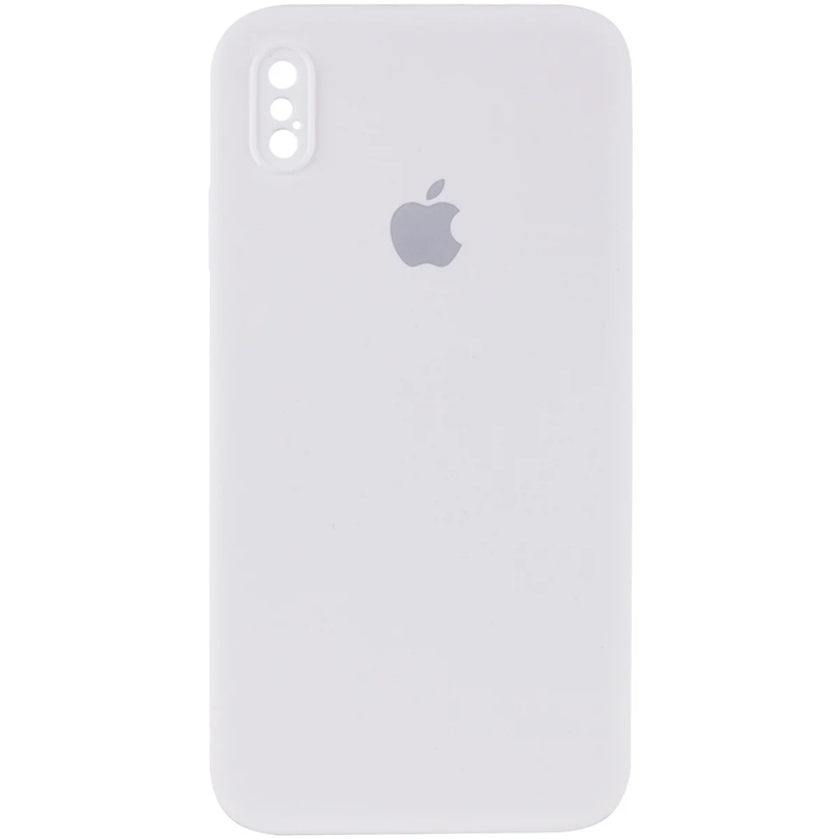 Чехол Silicone Case Square Full Camera Protective (AA) для Apple iPhone XS Max (6.5") Белый / White