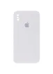Чехол Silicone Case Square Full Camera Protective (AA) для Apple iPhone XS Max (6.5") Белый / White