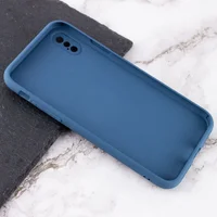 TPU + Glass чохол Matte Candy Full camera для Apple iPhone XS Max (6.5 ") Синій