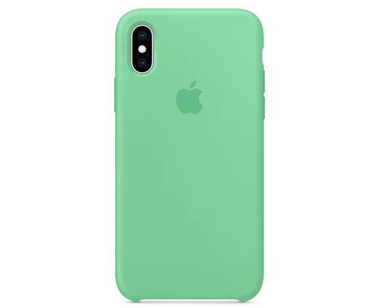 Чехол Silicone case (A) для Apple iPhone XS Max (6.5") Зеленый / Spearmint