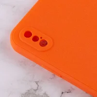 Силиконовый чехол Candy Full Camera для Apple iPhone XS Max (6.5") Оранжевый / Orange