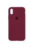 Чехол Silicone Case Full Protective (AA) для Apple iPhone XS Max (6.5") Бордовый / Plum