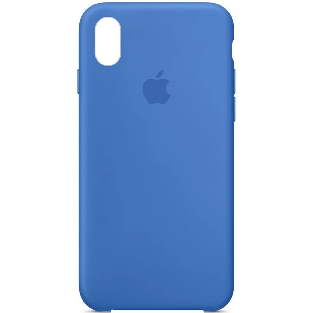Чехол Silicone Case (AA) для Apple iPhone XS Max (6.5") Синий / Capri Blue