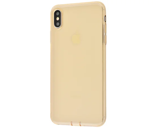 TPU чехол Baseus Simplicity Series With Pluggy для Apple iPhone XS Max (6.5") Золотой