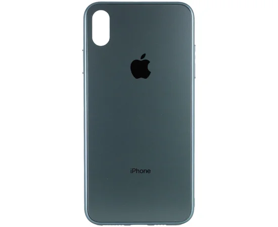 TPU+Glass чехол GLOSSY Logo Full camera для Apple iPhone XS Max (6.5") Зеленый