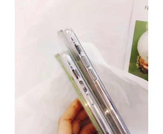 TPU+PC чехол Liquid (glitter) для Apple iPhone XS Max (6.5") Авокадо