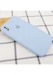 Чехол Silicone Case Square Full Camera Protective (AA) для Apple iPhone XS Max (6.5") Голубой / Mist blue