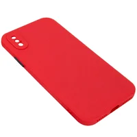 Чехол TPU Square Full Camera для Apple iPhone XS Max (6.5") Красный