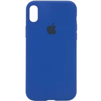 Чехол Silicone Case Full Protective (AA) для Apple iPhone XS Max (6.5") Синий / Royal blue