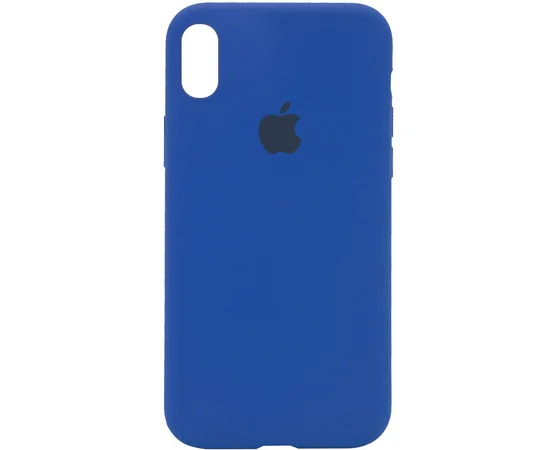 Чехол Silicone Case Full Protective (AA) для Apple iPhone XS Max (6.5") Синий / Royal blue
