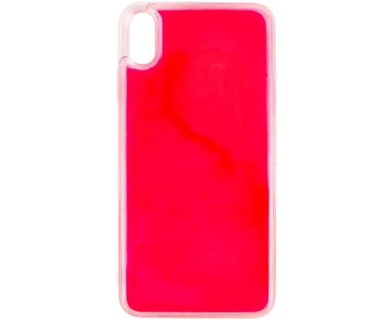 Неоновый чехол Neon Sand glow in the dark для Apple iPhone XS Max (6.5") Розовый
