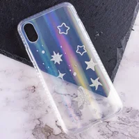 TPU+Glass чехол Aurora Space для Apple iPhone XS Max (6.5") Звезды