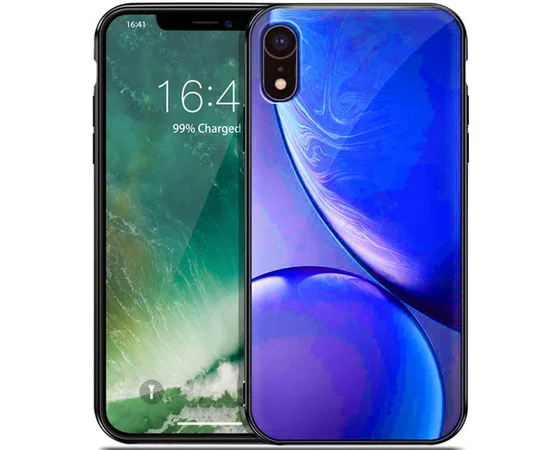 TPU+Glass чехол Planet для Apple iPhone XS Max (6.5") Синий