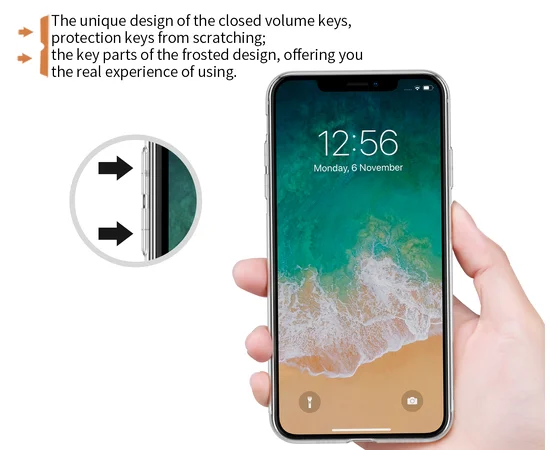 TPU чехол Nillkin Nature Series для Apple iPhone XS Max (6.5") Серый (прозрачный)