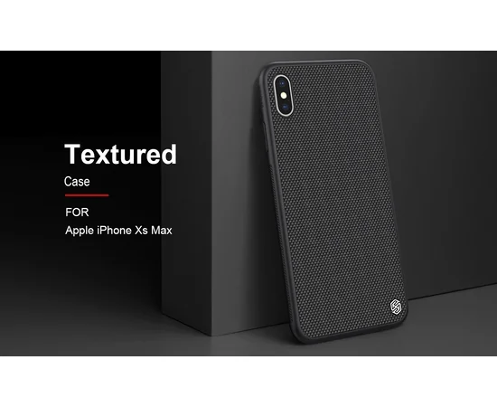 TPU+PC чехол Nillkin Textured для Apple iPhone XS Max (6.5") Черный
