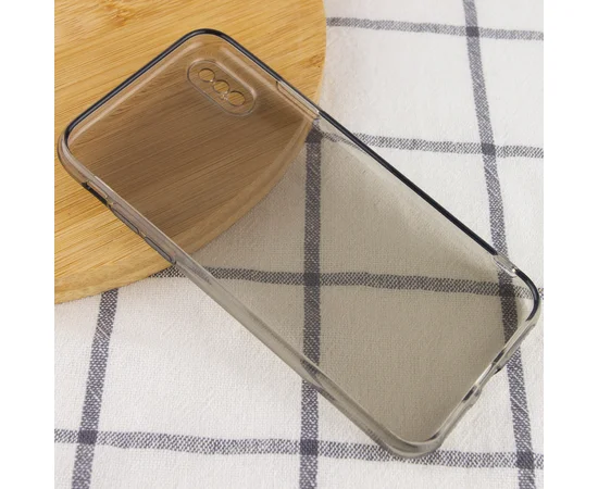 Матовый полупрозрачный TPU чехол с защитой камеры для Apple iPhone XS Max (6.5") Черный / Black