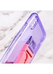 Чехол Handfree с цветным ремешком для Apple iPhone XS Max (6.5") Фиолетовый