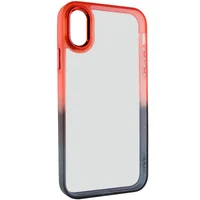 Чехол TPU+PC Fresh sip series для Apple iPhone XS Max (6.5") Черный / Красный