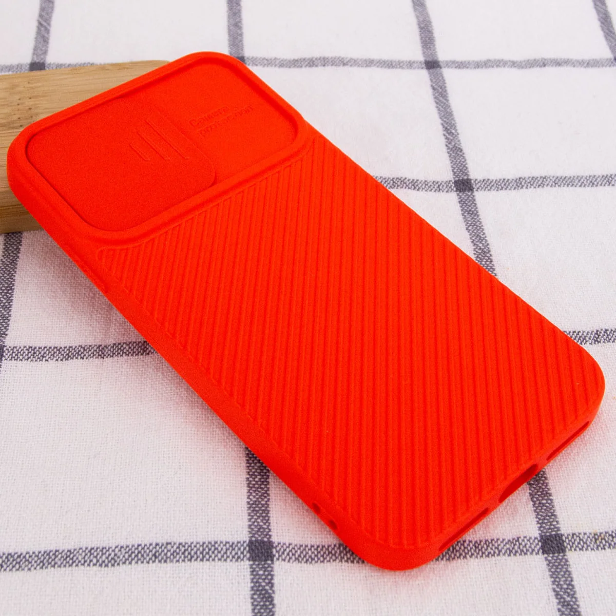 Чохол Camshield Square TPU зі шторкою для камери для Apple iPhone XS Max (6.5 ") Червоний