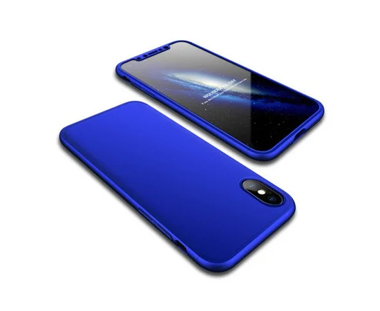 Пластиковая накладка GKK LikGus 360 градусов для Apple iPhone XS Max (6.5") Синий