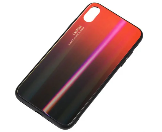 TPU+Glass чехол Luster для Apple iPhone XS Max (6.5") Красный