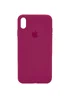 Чохол Silicone Case Full Protective (AA) для Apple iPhone XS Max (6.5 ") Червоний / Rose Red