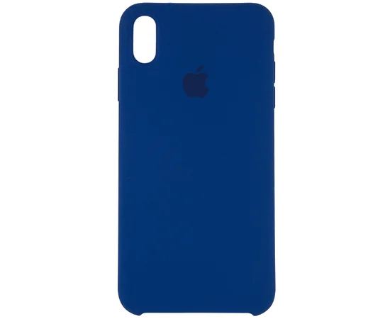 Чехол Silicone case (AAA) для Apple iPhone XS Max (6.5") Синий / Blue Horizon