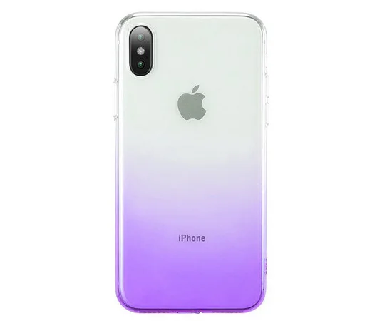 TPU+PC Ombre для Apple iPhone XS Max (6.5") Фиолетовый