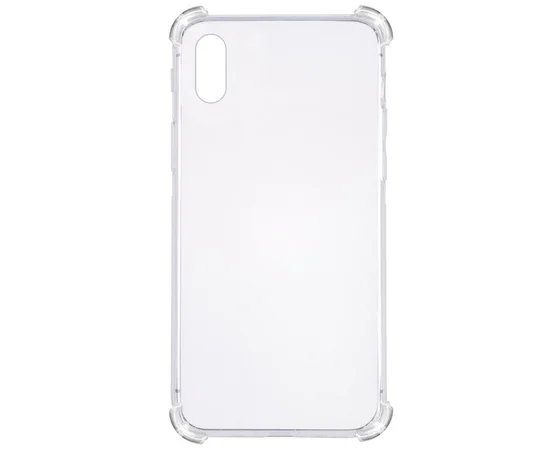 TPU чохол GETMAN Ease logo посилені кути для Apple iPhone XS Max (6.5 ") Прозорий / Transparent