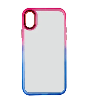 Чехол TPU+PC Fresh sip series для Apple iPhone XS Max (6.5") Синий / Розовый