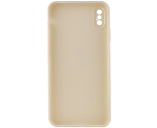 Силиконовый чехол Candy Full Camera для Apple iPhone XS Max (6.5") Бежевый / Antigue White