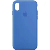 Чехол Silicone Case Full Protective (AA) для Apple iPhone XS Max (6.5") Синий / Capri Blue