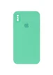 Чехол Silicone Case Square Full Camera Protective (AA) для Apple iPhone XS Max (6.5") Зеленый / Spearmint