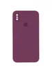 Чехол Silicone Case Square Full Camera Protective (AA) для Apple iPhone XS Max (6.5") Бордовый / Maroon