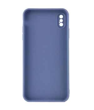 Силиконовый чехол Candy Full Camera для Apple iPhone XS Max (6.5") Голубой / Mist blue