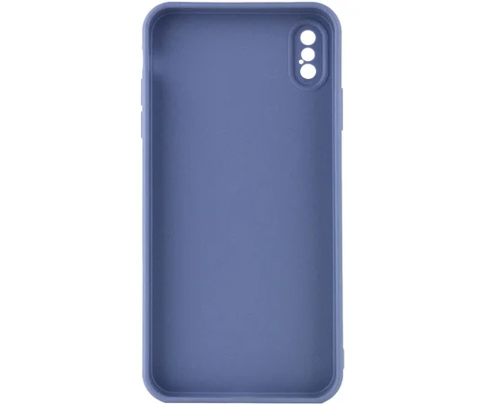 Силиконовый чехол Candy Full Camera для Apple iPhone XS Max (6.5") Голубой / Mist blue