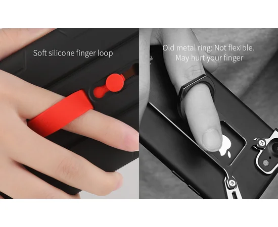 Пластиковая накладка Nillkin Grip для Apple iPhone XS Max (6.5") Черный