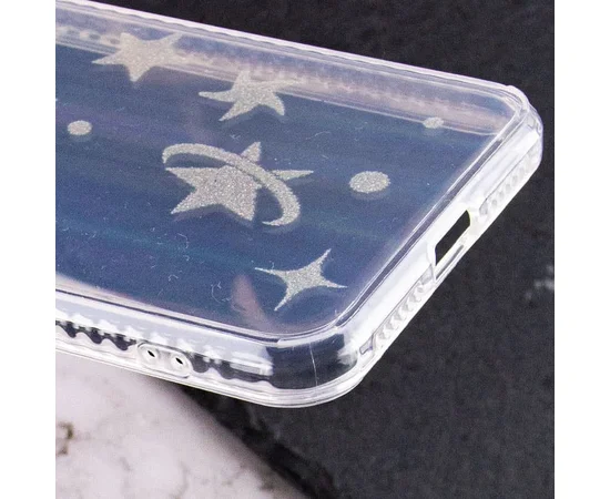 TPU+Glass чехол Aurora Space для Apple iPhone XS Max (6.5") Звезды
