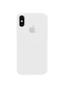 Чохол Silicone case (A) (з закритим низом) для Apple iPhone XS Max (6.5 ") Білий / White