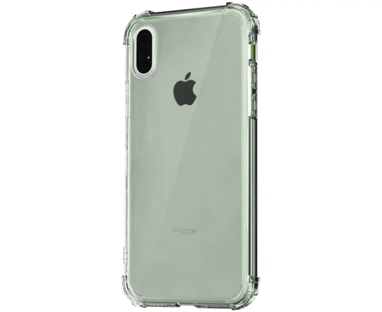 TPU чехол Epic Ease с усиленными углами для Apple iPhone XS Max (6.5") Зеленый / Transparent